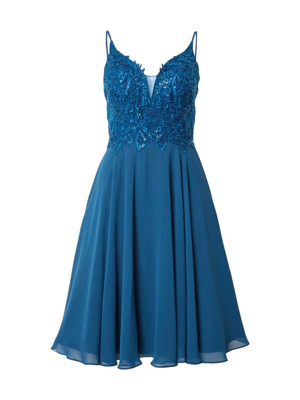 mascara mascara Рокля за коктейл  петрол