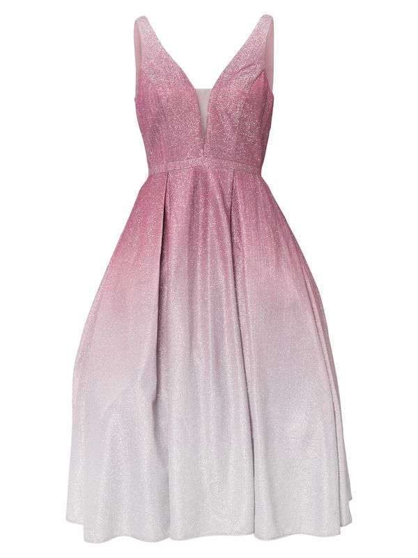 mascara mascara Рокля за коктейл  светлосиво / бледорозово / розе