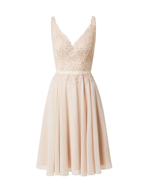 mascara mascara Рокля за коктейл  телесен цвят