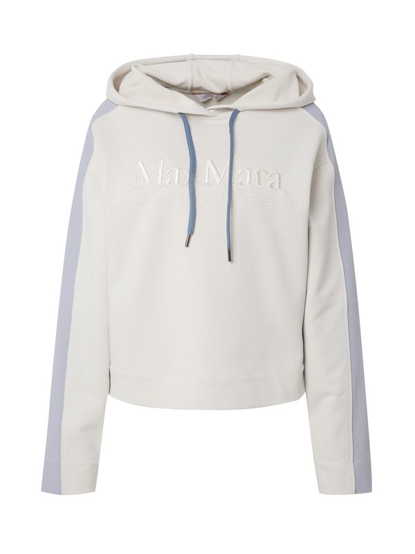 Max Mara Leisure Max Mara Leisure Суичър 'STADIO'  екрю / светлосиньо