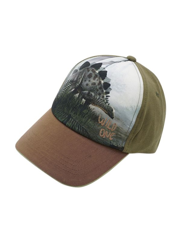 MAXIMO MAXIMO Шапка с периферия  брокат / каки / тъмнозелено / черно