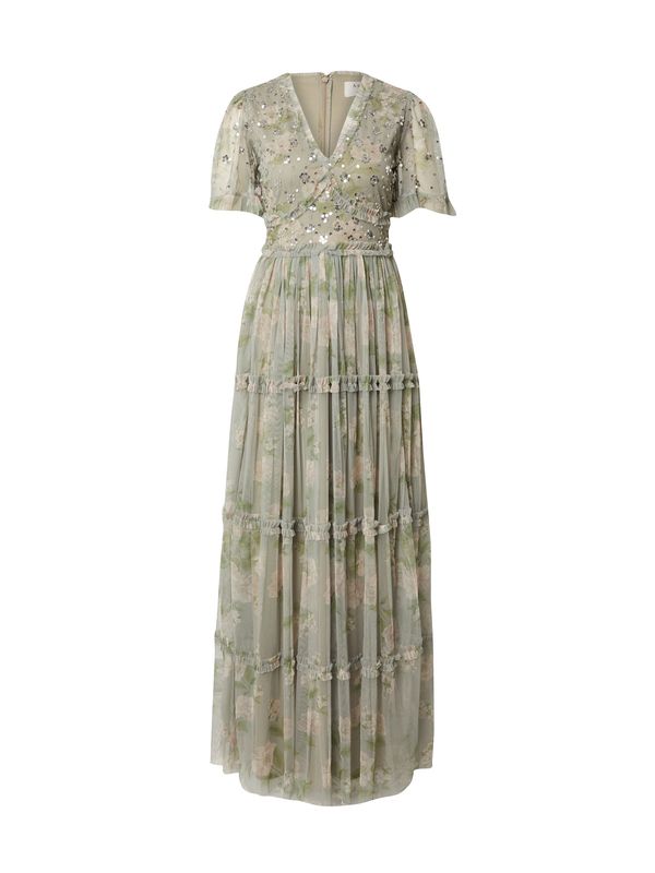 Maya Deluxe Maya Deluxe Рокля  бежово / каки / светлозелено / сребърно