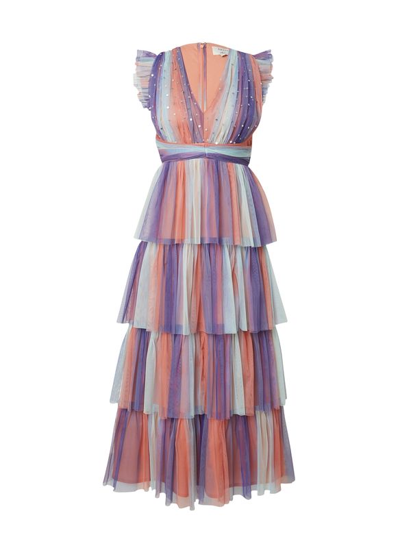 Maya Deluxe Maya Deluxe Рокля  пастелно синьо / лилав / оранжево