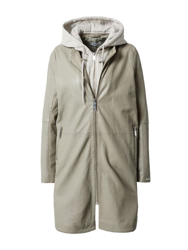 Maze Maze Преходно палто  опушено синьо / светлосиво