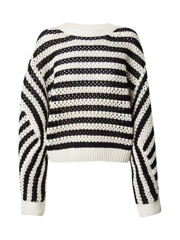 mbym mbym Пуловер 'Atarah'  черно / бяло
