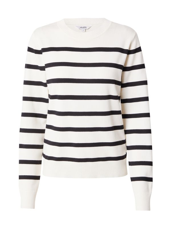 mbym mbym Пуловер 'Cana'  черно / бяло