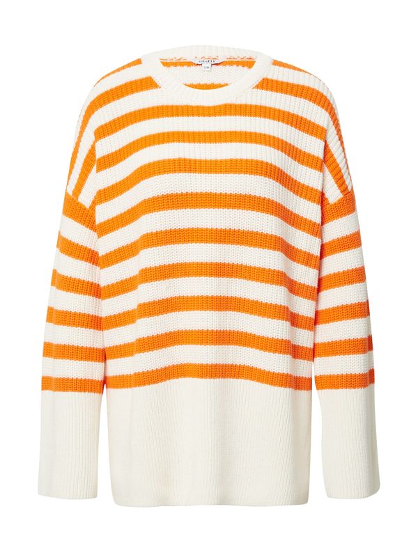 mbym mbym Пуловер 'Rosso'  тъмнооранжево / бяло