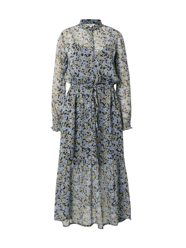 mbym mbym Рокля тип риза 'Diaz-M'  тъмнобежово / синьо / черно / бяло