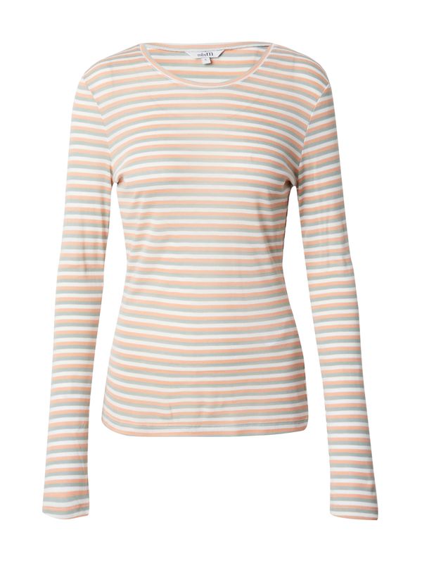 mbym mbym Тениска 'Lilita'  сиво / кайсия / бяло