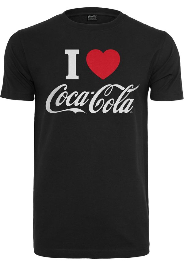 Merchcode Merchcode Тениска 'Coca Cola I Love Coke'  червено / черно / бяло