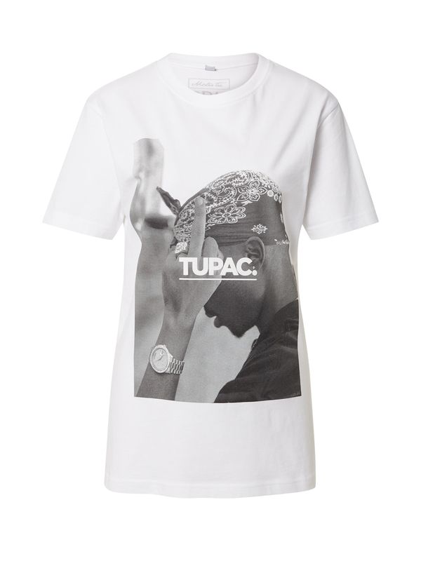 Merchcode Merchcode Тениска 'F*ck The World'  сиво / черно / бяло