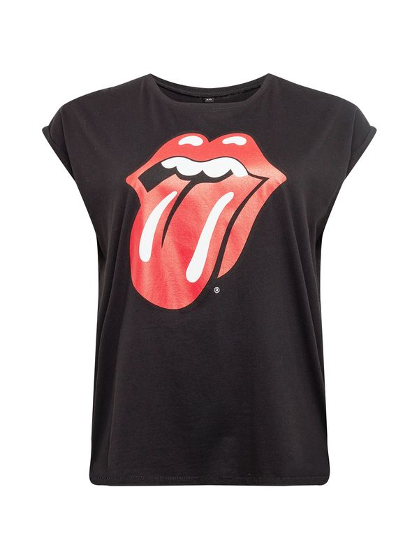 Merchcode Merchcode Тениска 'Rolling Stones Tongue'  червено / черно / бяло