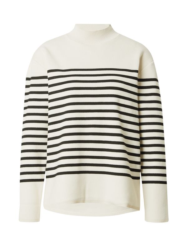 MEXX MEXX Пуловер  черно / мръсно бяло