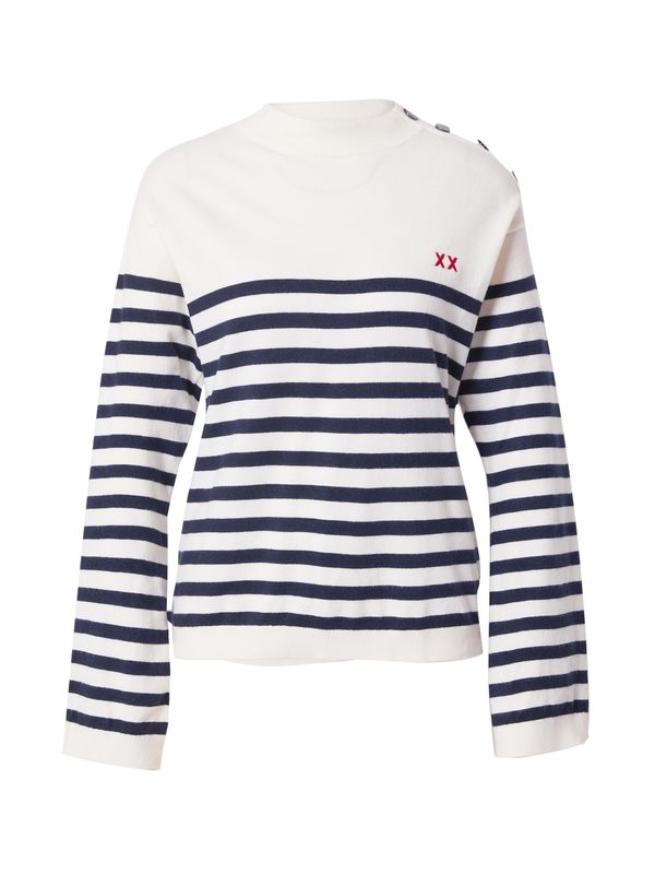 MEXX MEXX Пуловер  нейви синьо / червено / бяло