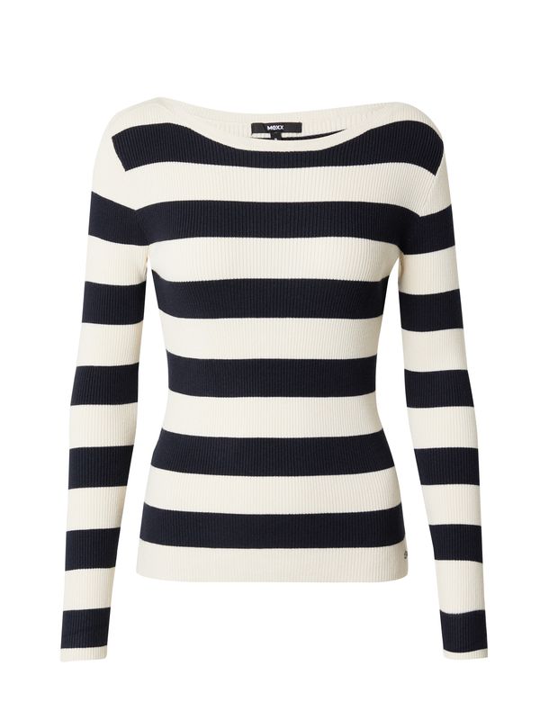 MEXX MEXX Пуловер  нейви синьо / мръсно бяло