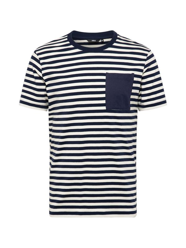 MEXX MEXX Тениска  морскосиньо / мръсно бяло