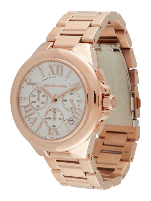 Michael Kors Michael Kors Аналогов часовник 'Camille'  розово злато / бяло