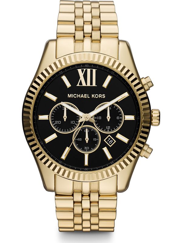 Michael Kors Michael Kors Аналогов часовник 'MK8286'  злато / черно