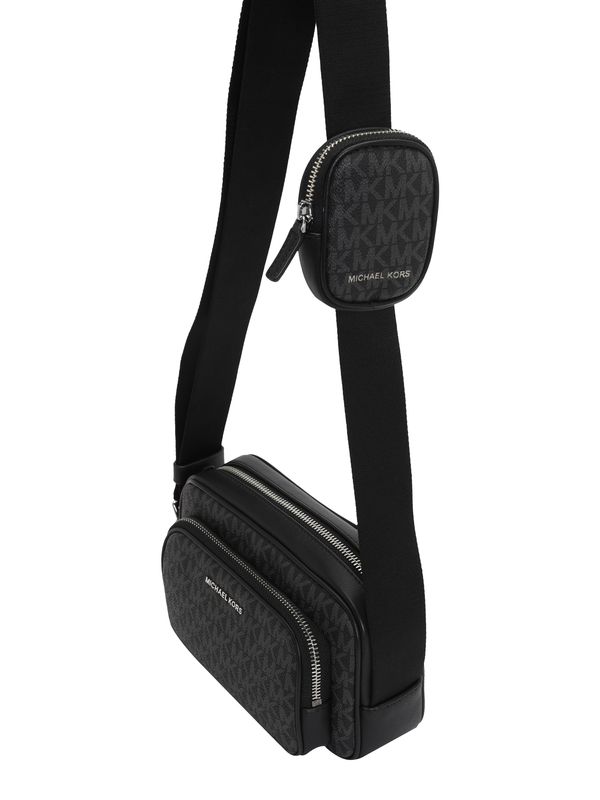 Michael Kors Michael Kors Чанта за през рамо тип преметка  сиво / черно