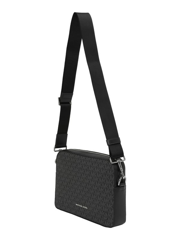 Michael Kors Michael Kors Чанта за през рамо тип преметка  сиво / черно / сребърно