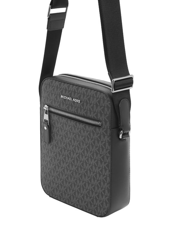 Michael Kors Michael Kors Чанта за през рамо тип преметка  светлосиво / черно