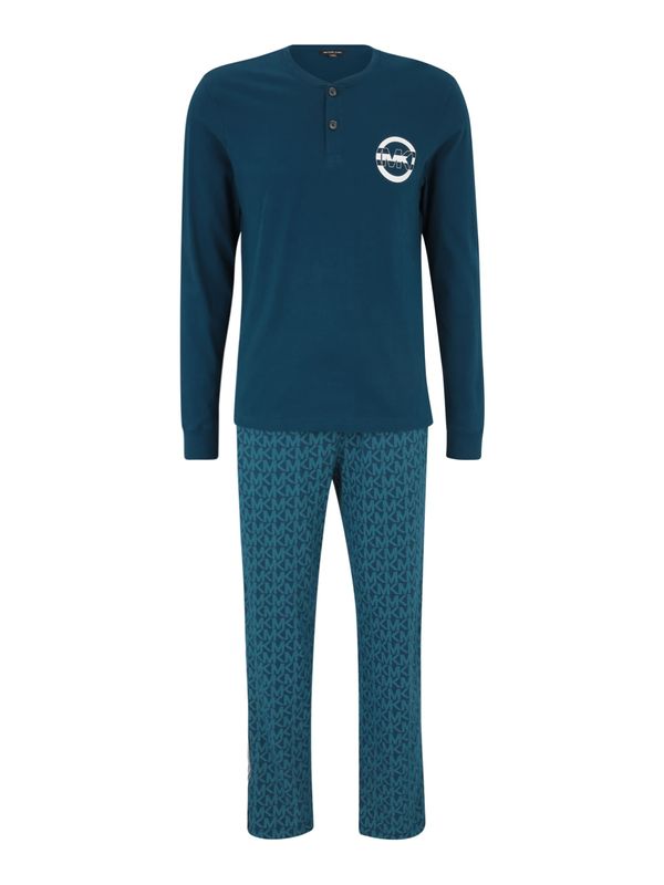 Michael Kors Michael Kors Дълга пижама  синьо / циан / бяло