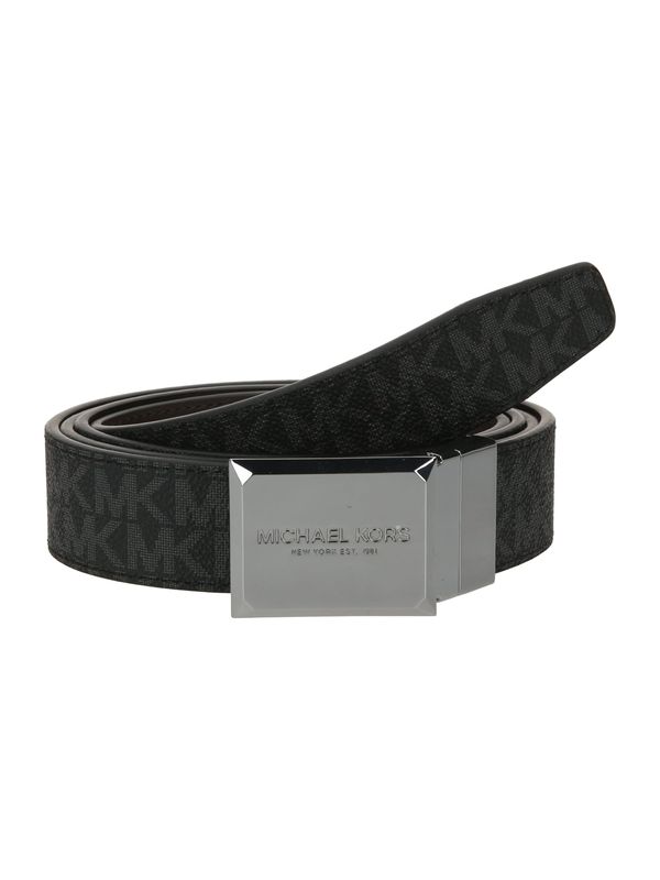 Michael Kors Michael Kors Колан  черно / сребърно