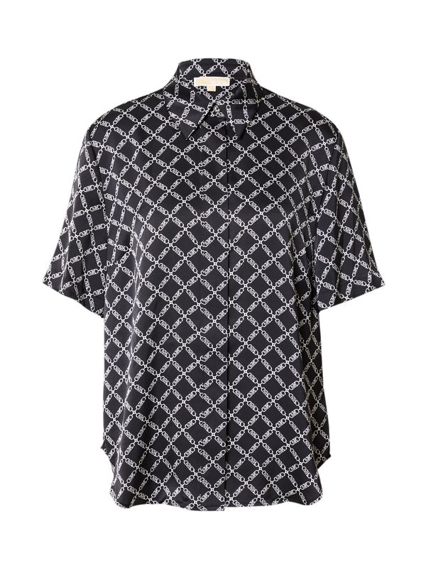 MICHAEL Michael Kors MICHAEL Michael Kors Блуза 'EMPIRE'  нощно синьо / бяло