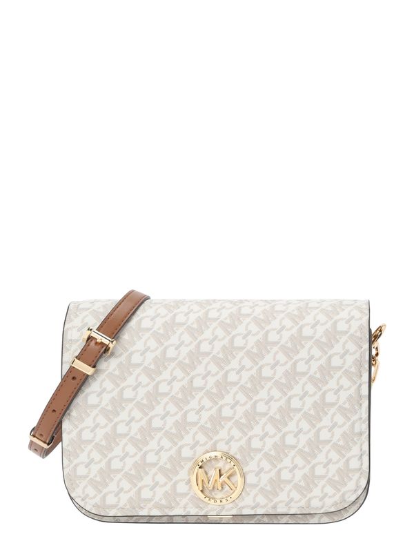 MICHAEL Michael Kors MICHAEL Michael Kors Чанта с презрамки 'DELANCEY'  бежово / бяло