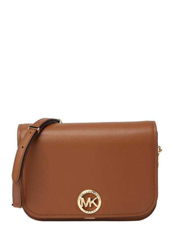 MICHAEL Michael Kors MICHAEL Michael Kors Чанта с презрамки 'DELANCEY'  кафяво / злато