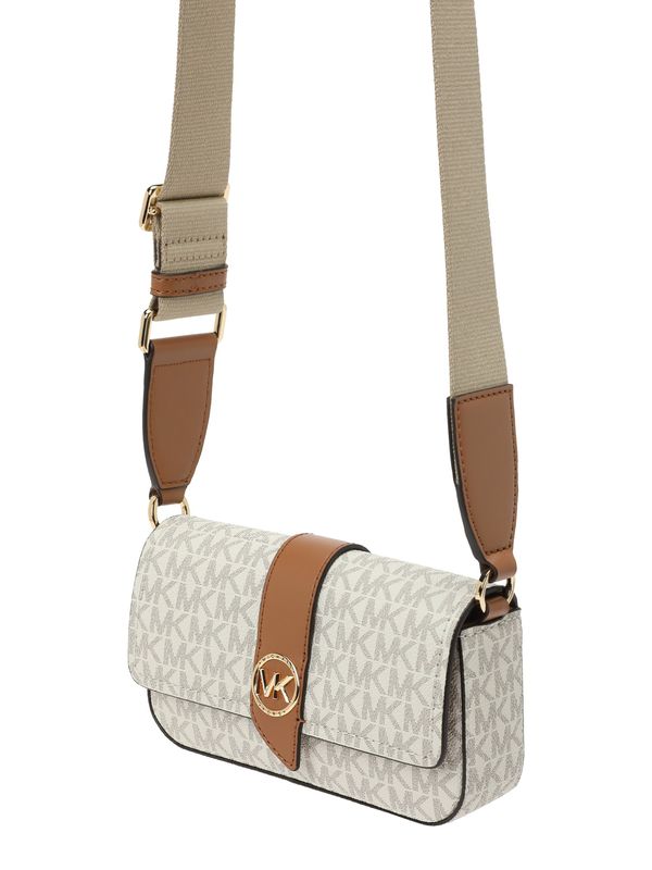 MICHAEL Michael Kors MICHAEL Michael Kors Чанта с презрамки  кремаво / светлобежово / карамел / злато