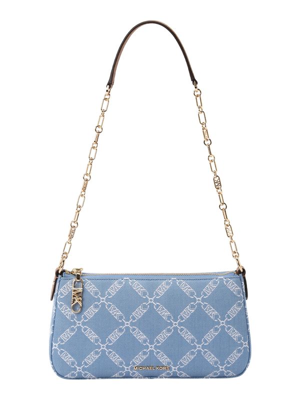 MICHAEL Michael Kors MICHAEL Michael Kors Чанта за през рамо 'EMPIRE'  гълъбово синьо / бяло