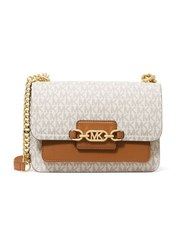 MICHAEL Michael Kors MICHAEL Michael Kors Чанта за през рамо  кремаво / кафяво / тъмносиво