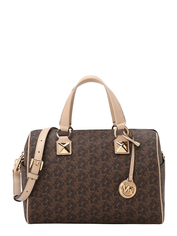 MICHAEL Michael Kors MICHAEL Michael Kors Дамска чанта 'GRAYSON'  бежово / кафяво / тъмнокафяво / злато