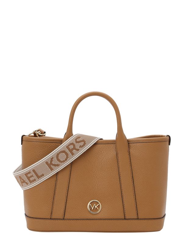 MICHAEL Michael Kors MICHAEL Michael Kors Дамска чанта 'LUISA'  карамел / бяло