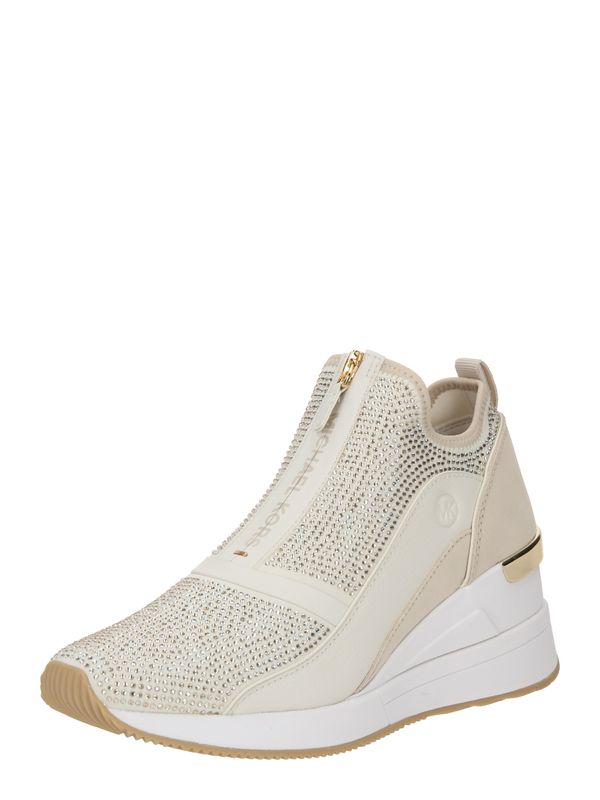 MICHAEL Michael Kors MICHAEL Michael Kors Ниски маратонки 'SPENCER'  кремаво / светлобежово / сребърно