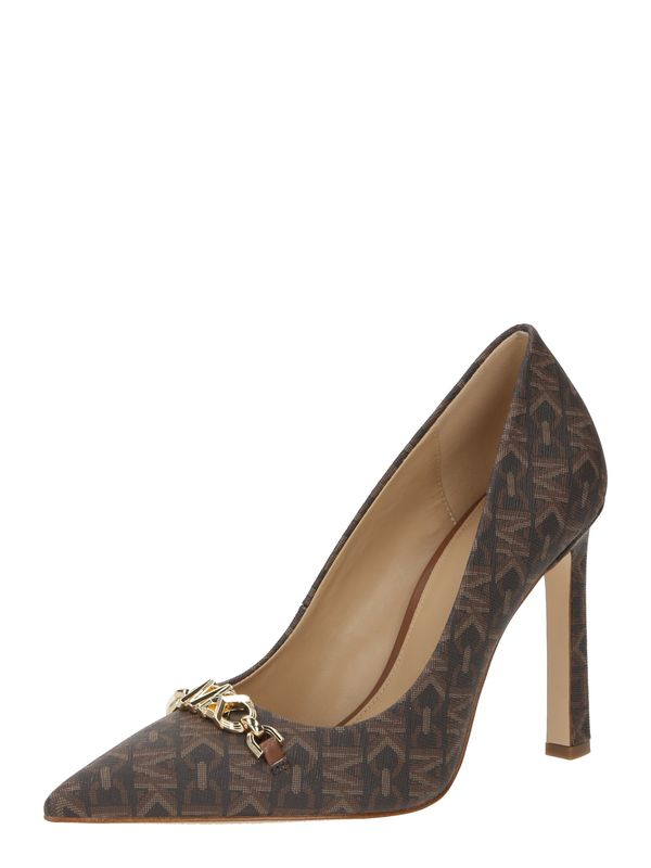 MICHAEL Michael Kors MICHAEL Michael Kors Официални дамски обувки 'TIFFANIE'  кафяво / брокат / тъмнокафяво / злато