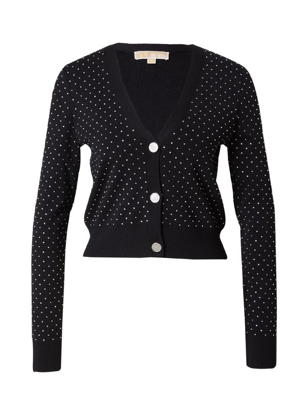 MICHAEL Michael Kors MICHAEL Michael Kors Плетена жилетка  черно / прозрачно