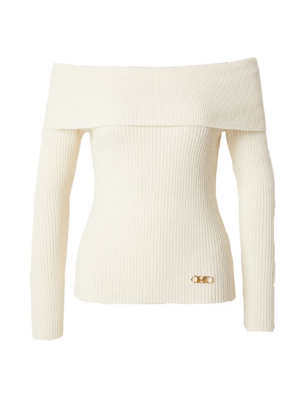 MICHAEL Michael Kors MICHAEL Michael Kors Пуловер  екрю / злато