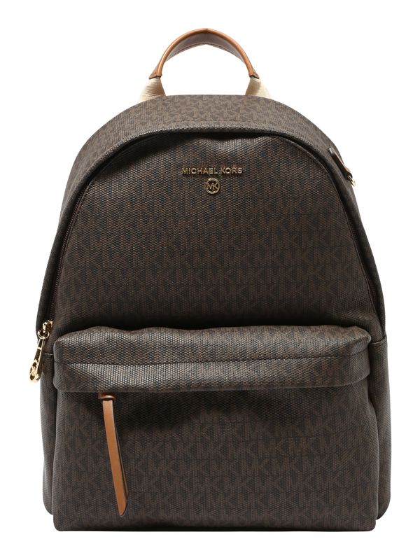 MICHAEL Michael Kors MICHAEL Michael Kors Раница 'Slater'  кафяво / тъмнокафяво / златистожълто
