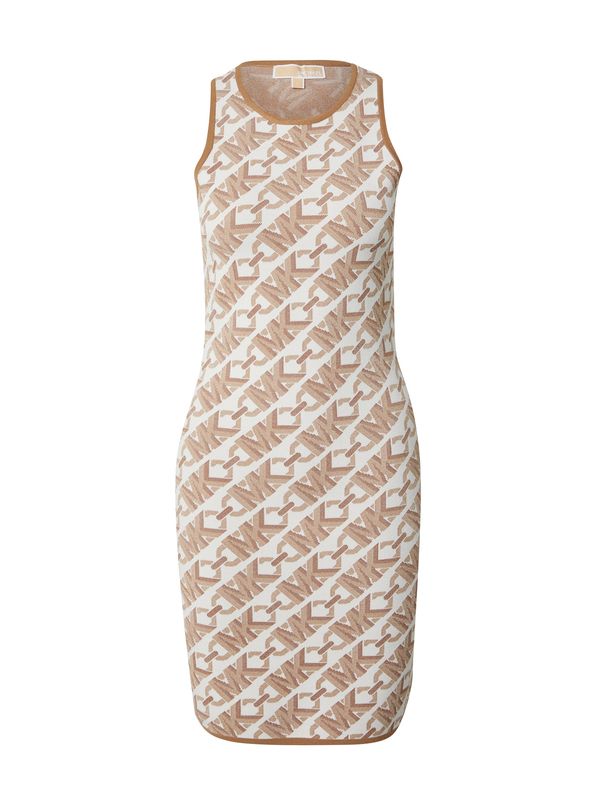 MICHAEL Michael Kors MICHAEL Michael Kors Рокля  кремаво / цвят "пясък" / кафяво