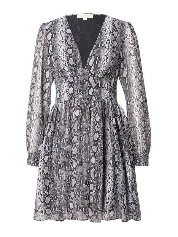 MICHAEL Michael Kors MICHAEL Michael Kors Рокля  светлосиво / черно / бяло