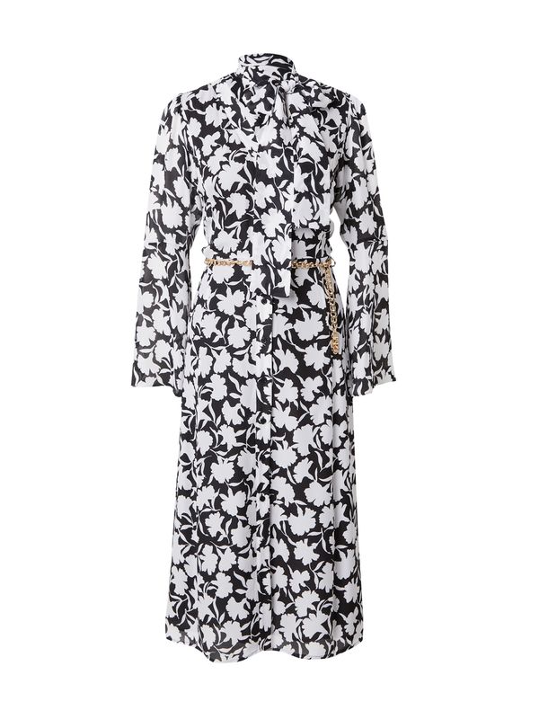 MICHAEL Michael Kors MICHAEL Michael Kors Рокля тип риза  черно / бяло