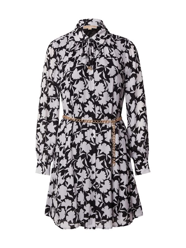 MICHAEL Michael Kors MICHAEL Michael Kors Рокля тип риза  черно / бяло