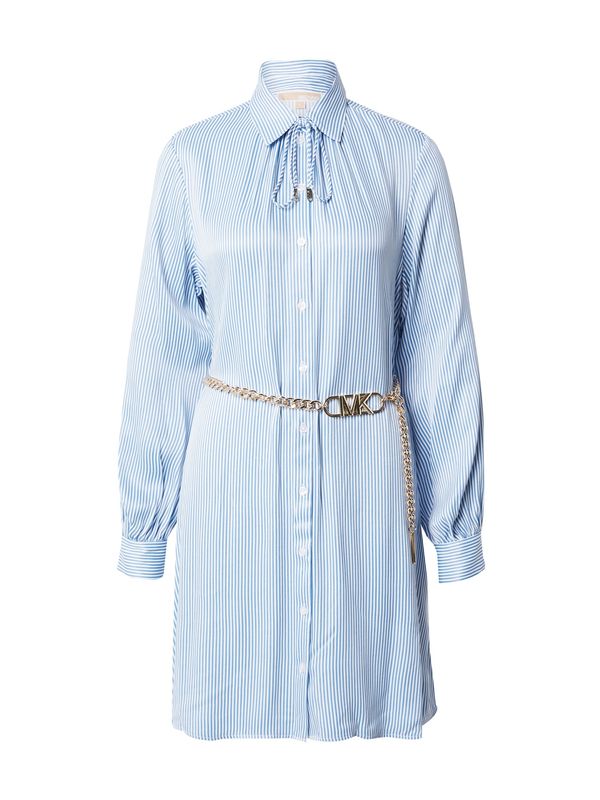 MICHAEL Michael Kors MICHAEL Michael Kors Рокля тип риза  небесносиньо / бяло
