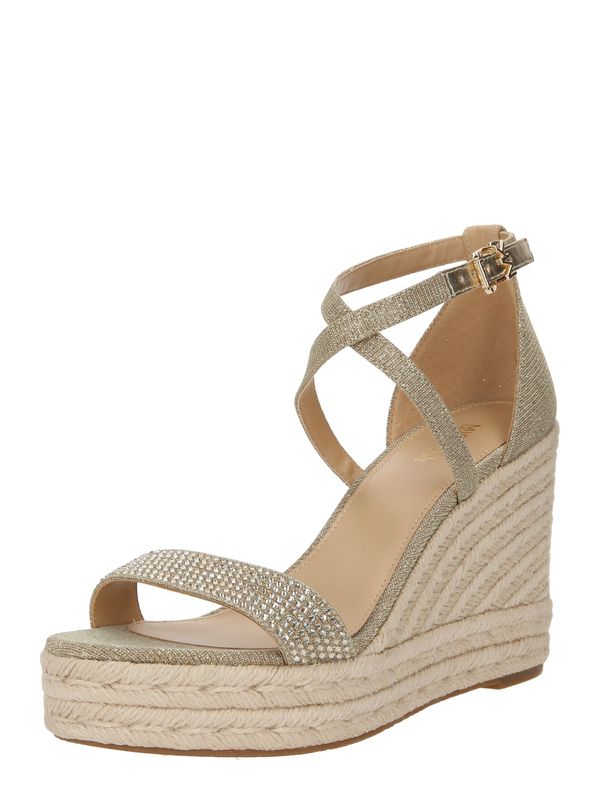 MICHAEL Michael Kors MICHAEL Michael Kors Сандали с каишка 'KAYLA'  злато / прозрачно