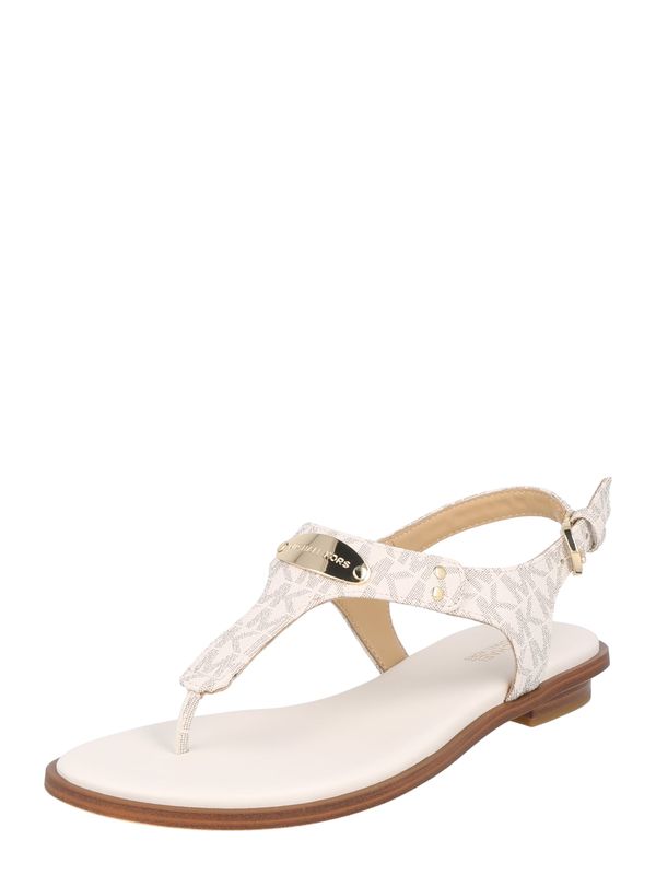 MICHAEL Michael Kors MICHAEL Michael Kors Сандали с разделител за пръстите  кремаво / злато / сиво