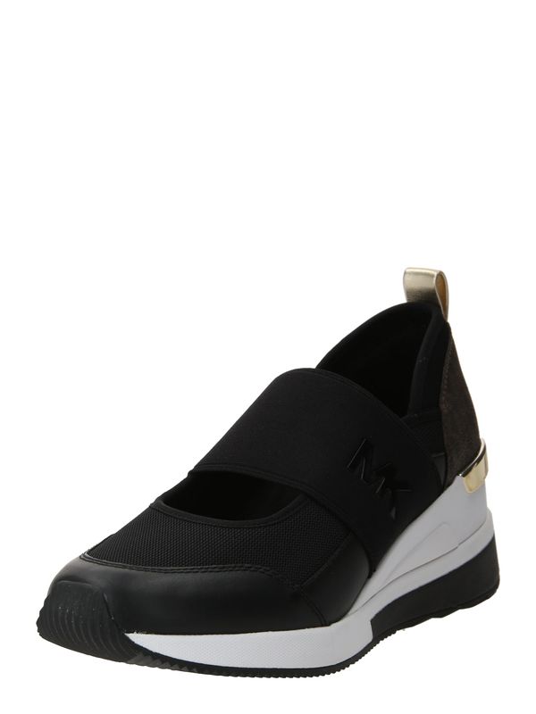 MICHAEL Michael Kors MICHAEL Michael Kors Спортни обувки Slip On 'FAE'  кафяво / злато / черно