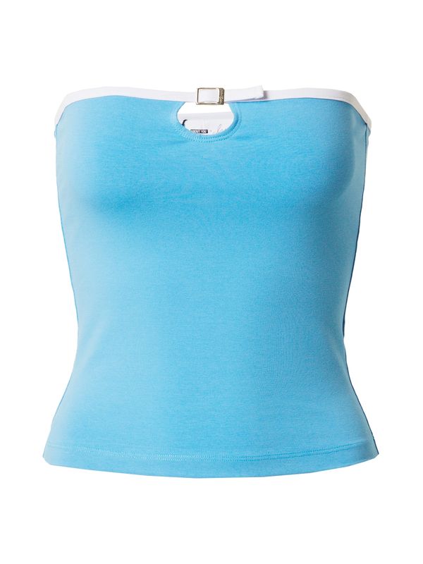 millane millane Топ 'Grace'  светлосиньо / мръсно бяло