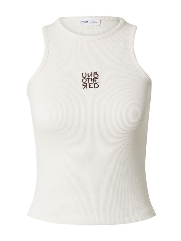 millane millane Топ 'Irem'  черно / мръсно бяло